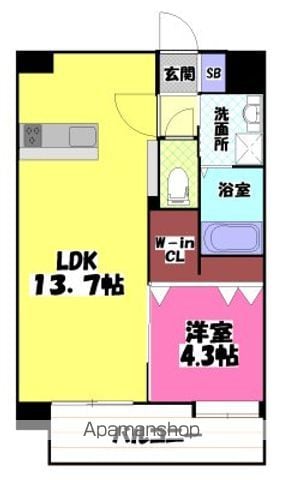 八王寺ツインタワーEASTの間取り写真