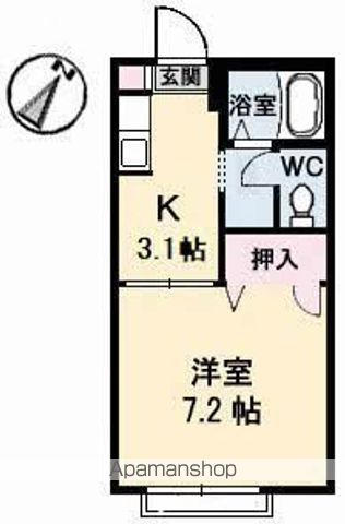 ハイツ樫の前 B棟の間取り写真