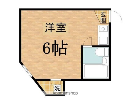 ヤングライフ霞ヶ関[1R/11.59m2]の間取図