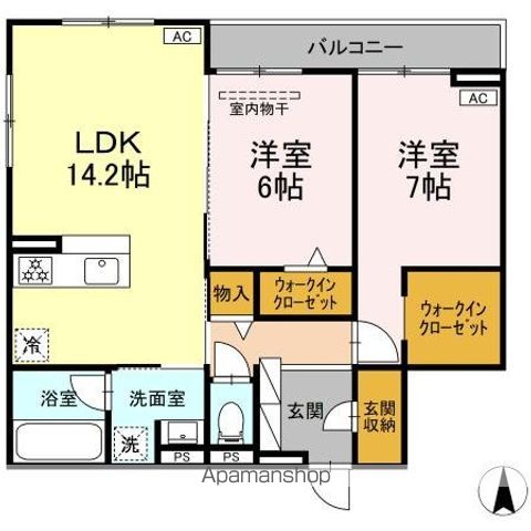 DーCRINUM共栄町の間取り写真