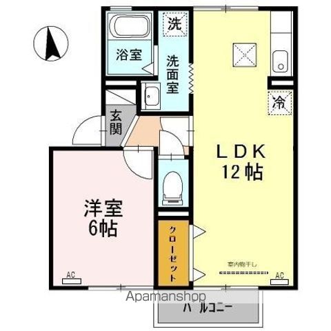 セジュールアクロの間取り写真