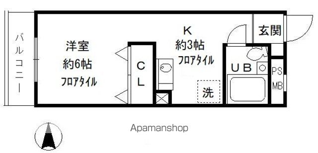 昭島コートエレガンスＤの間取り