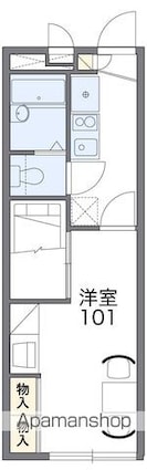 レオパレス福浜Ａ[1K/22.35m2]の間取図