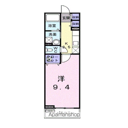 レジェンド　ステージア[1K/30.46m2]の間取図