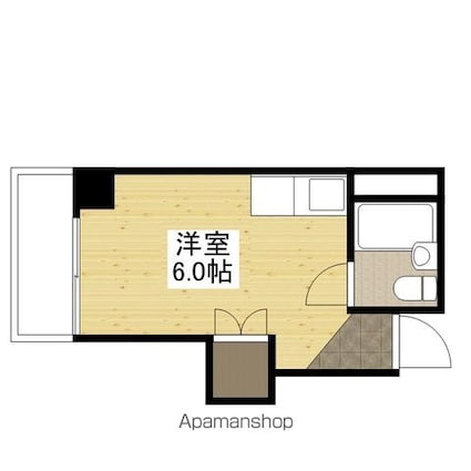 プログレス本川[1R/17m2]の間取図