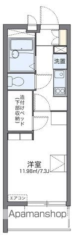 レオパレスAの間取り写真