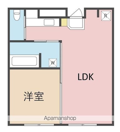 ＨＡＣＯＮｉＳａｐａｒｔｍｅｎｔＢ棟[1LDK/40m2]の間取図