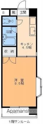 メゾン・ド・シャリオ[1DK/27.47m2]の間取図