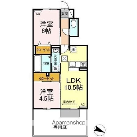 予讃線 多喜浜駅 徒歩30分 2階建 築4年の間取り写真