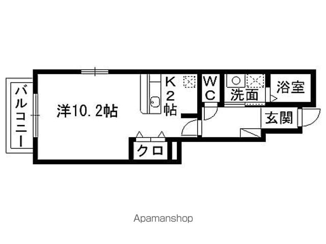 クレメントAの間取り写真