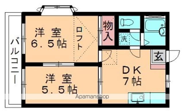パルメゾンの間取り写真