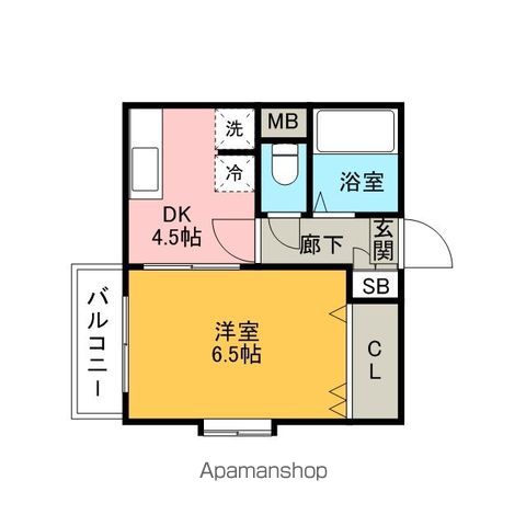 福岡市博多区博多駅南のマンションの間取り