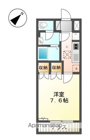 和歌山市本脇のアパートの間取り