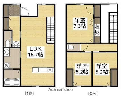 グランメゾンクレスト南蔵王Ⅰ[3LDK/91.91m2]の間取図