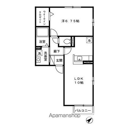 エーデルハイム　ＡＢ[1LDK/40.46m2]の間取図
