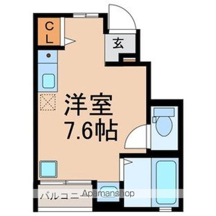 千葉県松戸市常盤平１丁目[1R/16.24m2]の間取図