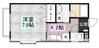 ＭフィールドⅠ[1K/25m2]の間取図