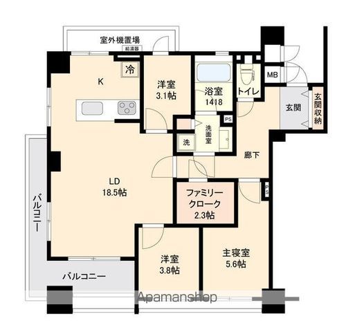 プロスペクト森下の間取り写真