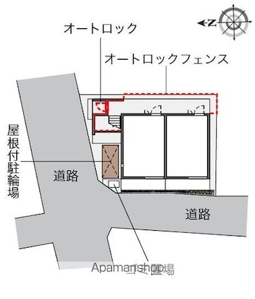 レオネクスト秋[1K/22.93m2]の配置図