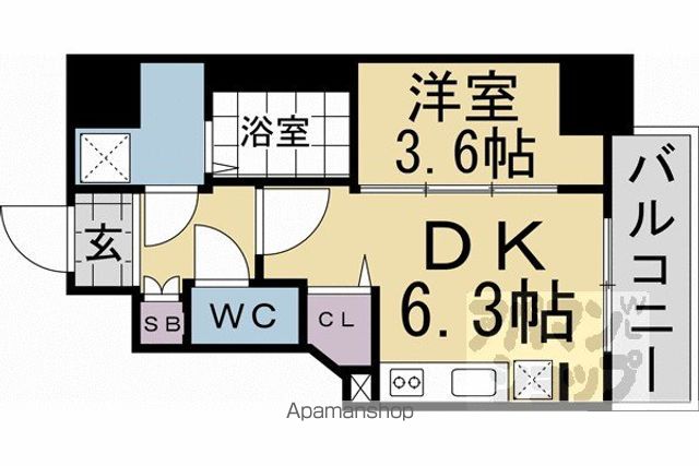 ファステート京都東寺フェイブの間取り写真