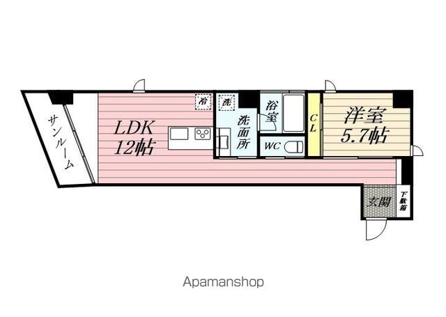 京浜急行電鉄本線 京急新子安駅 徒歩8分 10階建 築16年の間取り写真