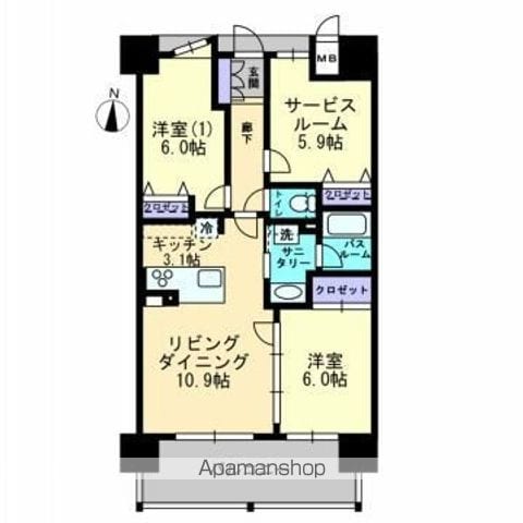 アルファステイツ福山駅前IIの間取り写真