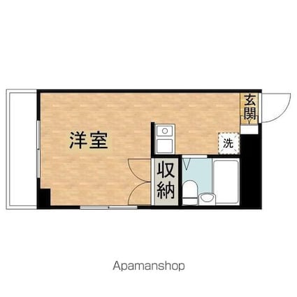 メゾンド別所[1R/19.01m2]の間取図