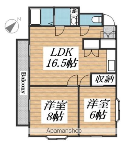 【ハイツ深澤Ａの間取り】