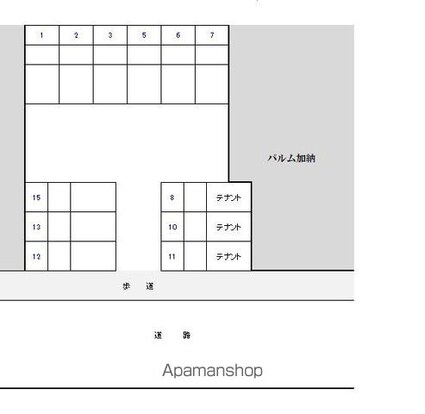 パルム加納[1LDK/46.84m2]の配置図