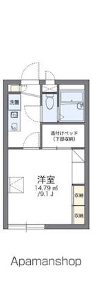 レオパレスキャピタルハイツ[1K/23.18m2]の間取図