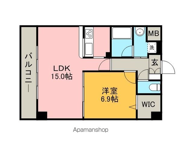 リバーコート砂田橋Ⅱ 402 ｜ 愛知県名古屋市東区大幸４丁目21-15（賃貸マンション1LDK・4階・49.98㎡） その2