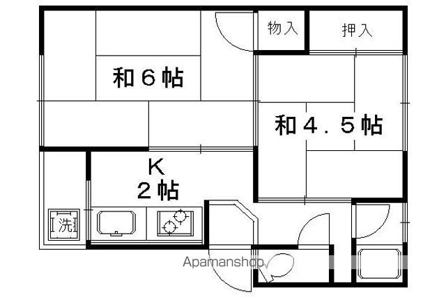 春日マンションの間取り写真