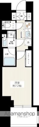 デュフレ南千住[1K/25.05m2]の間取図