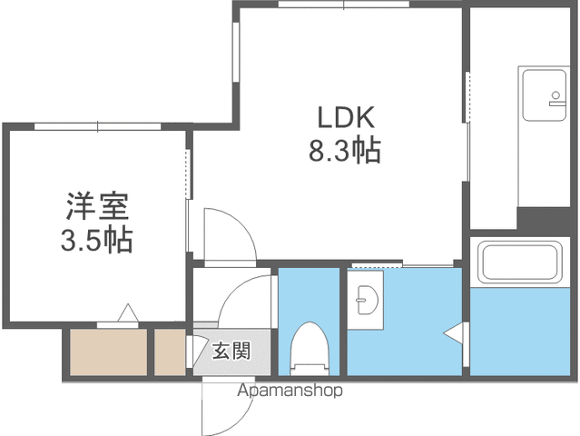 KENT COLLECTION野幌駅前の間取り写真
