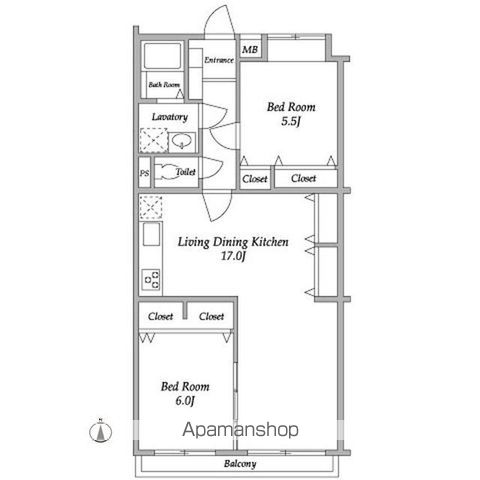 【ガーデンハウス千歳船橋の間取り】