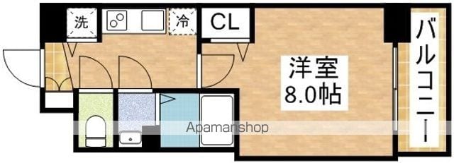 ディームス江坂の間取り写真