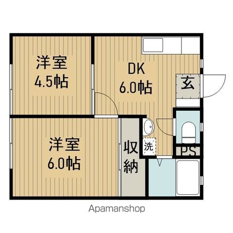 広栄アパートBの間取り写真