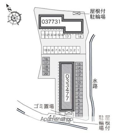 レオパレスアンタレス[1K/28.02m2]の駐車場1