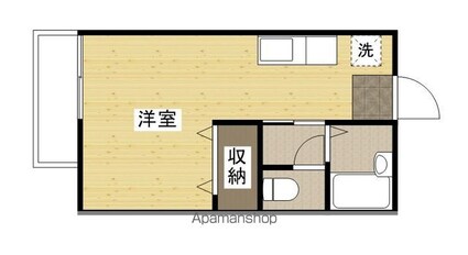 広島県広島市南区皆実町３丁目[1R/23.77m2]の間取図