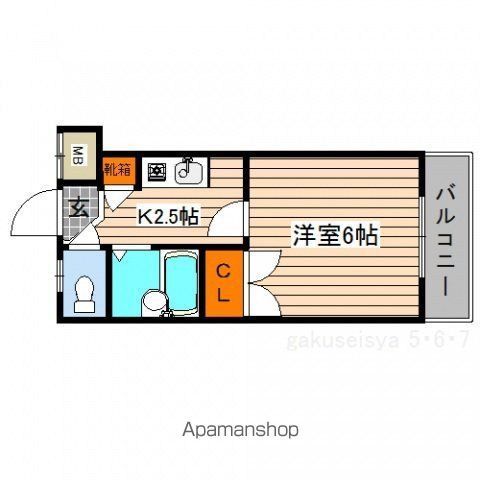 リバーパレス牛田新町の間取り写真