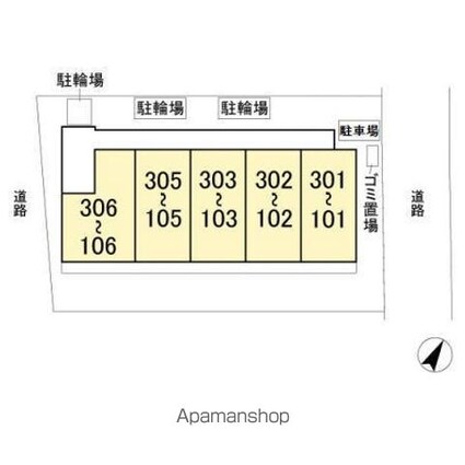 エクセルＫ[2K/41.55m2]の配置図