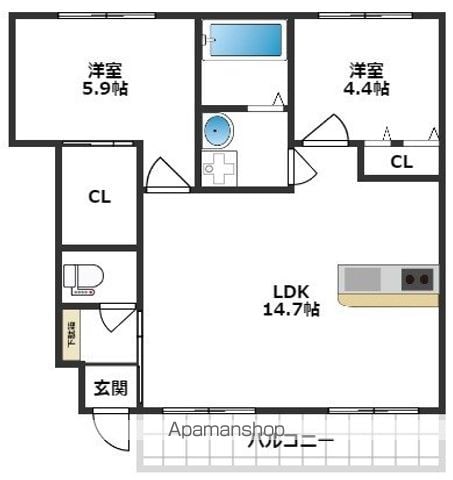 フォンターナの間取り写真