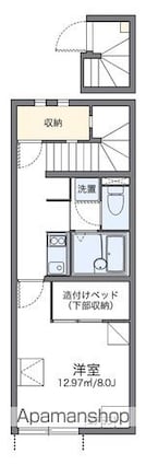 レオネクスト伊吹Ⅱ[1K/28.02m2]の間取図