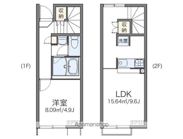 レオネクストほしやⅡ[1LDK/40.26m2]の間取図