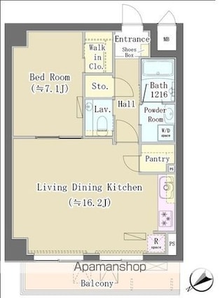 Ｍａｉｓｏｎ　ｄｅ　Ｔａｋａｙａ[1LDK/54.41m2]の間取図