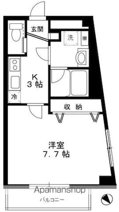 Ａ・ｌａ・Ｍｏｄｅ東向島[1K/27.46m2]の間取図
