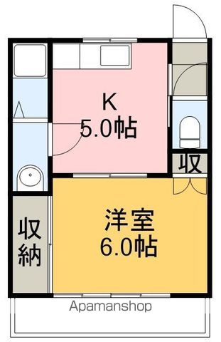 コスモハイツ高須の間取り写真