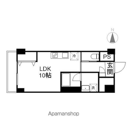 長野県長野市大字栗田[1R/35m2]の間取図