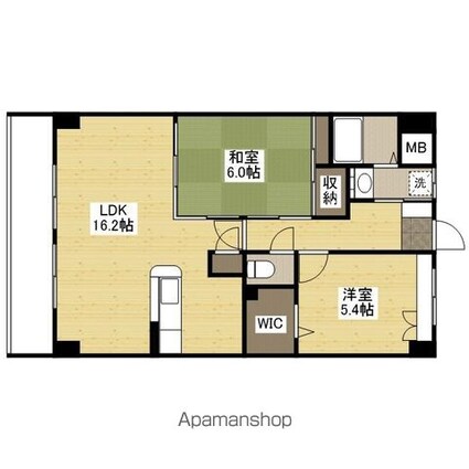 なかすじ壱番館[2LDK/65m2]の間取図
