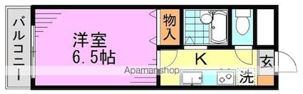 東京都杉並区高円寺南３丁目[1K/21m2]の間取図